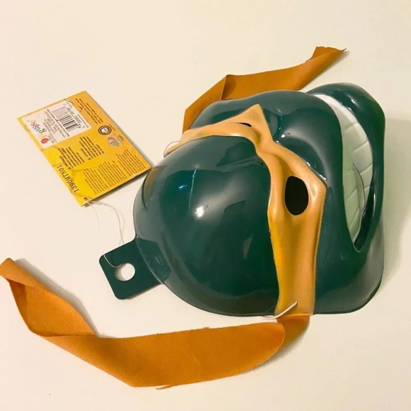 2009 TMNT Michelangelo Ninja  Turtle Plastic Mask Ages 14+ Halloween Cosplay - Picture 10 of 13